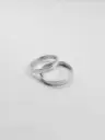 Alianzas cinta plata 925 3mm