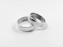 Alianza cinta 5mm plata 925