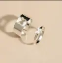 Par de alianzas Cinta con mariposa