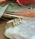 Anillo doble inicial 15x7 p/o