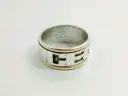 Anillo Cinta Nombre Calado Bordes P / O