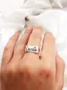 Anillo Sello Firma Grabado Subrayado