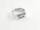 Anillo Sello Doble Nombre Grabado