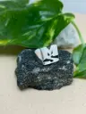 Anillo Iniciales Cuadrado Vertical Plata