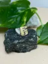 Anillo Iniciales Cuadrado Vertical P/O
