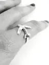 Anillo Avión con Cuerpo Cinta