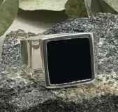 [ASH] ANILLO SELLO HOMBRE ESMALTADO