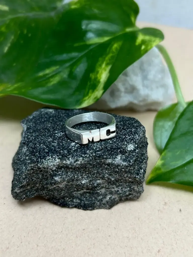 [AI.01] Anillo doble inicial p925