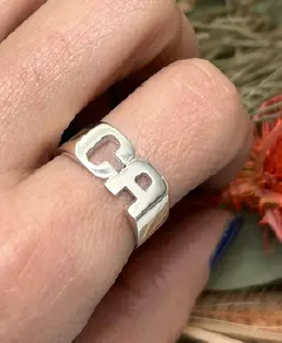 [AI.03] Anillo doble inicial 15x8 p925
