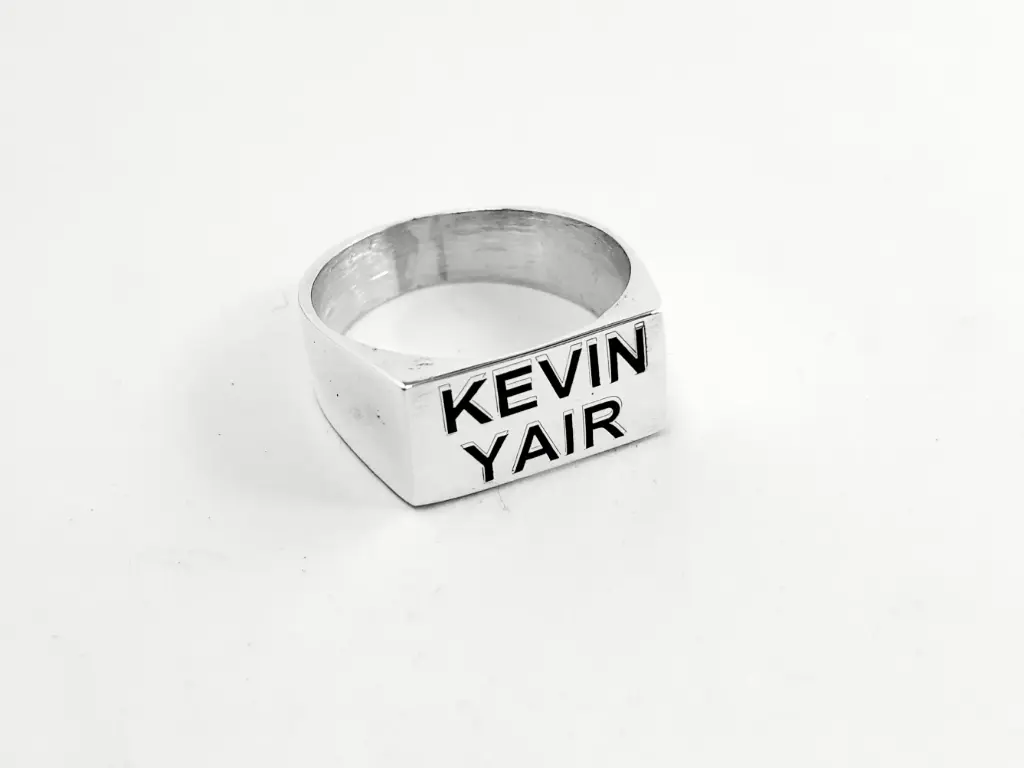 [ASG.40] Anillo Sello Doble Nombre Grabado