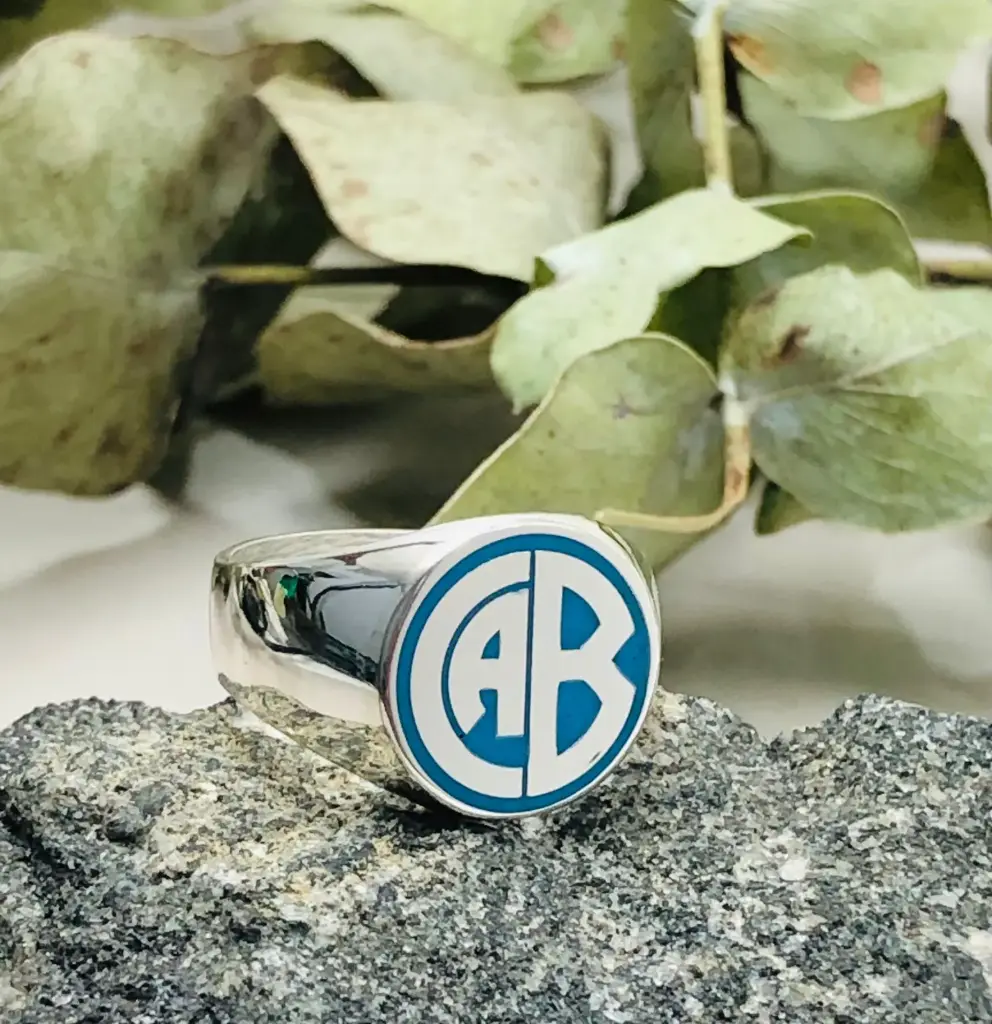 [ASH.0022] Anillo Club Belgrano Esmaltado