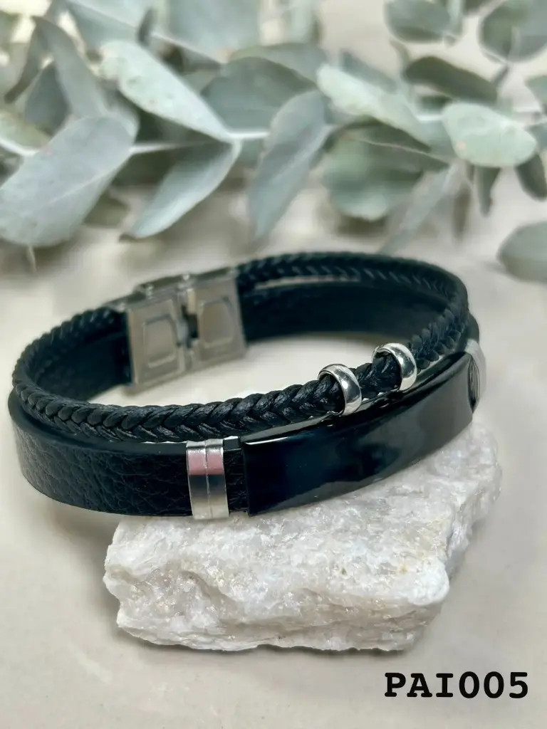 [PEAI005] Pulsera identidad acero