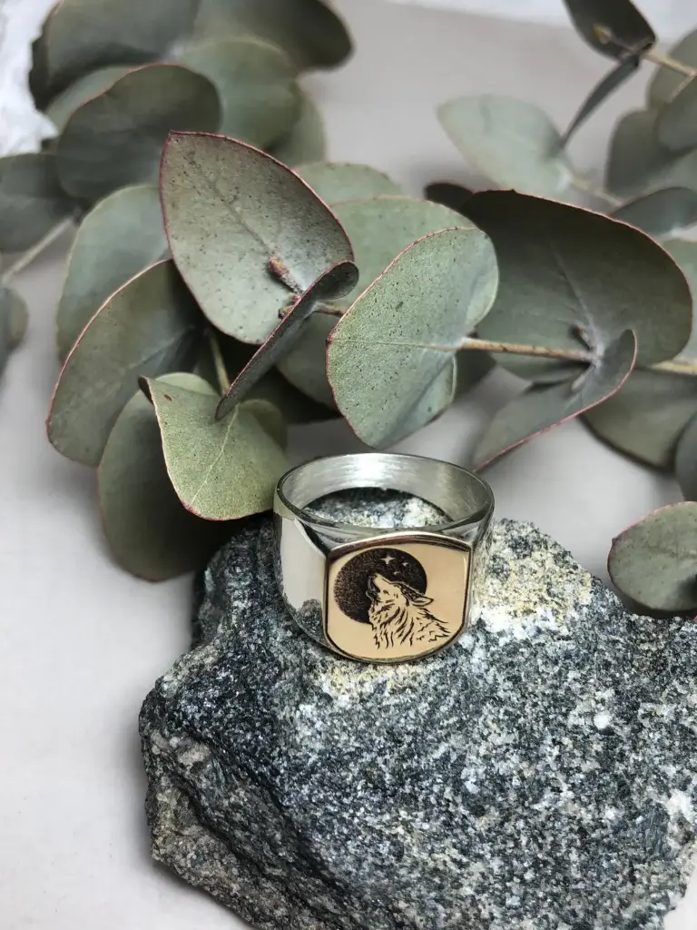 Anillo Sello Lobo